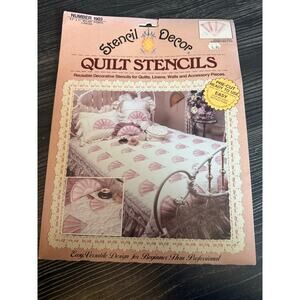 6/$25 NWT Vintage Stencil Decor Quilt Stencils for Linens, Walls and Pieces